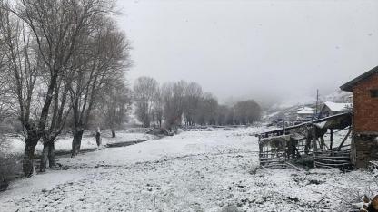 Bazı illerde kar etkili oldu