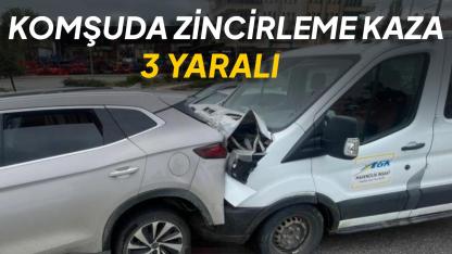 Çorum’da 3 araç çarpıştı: 2 yaralı