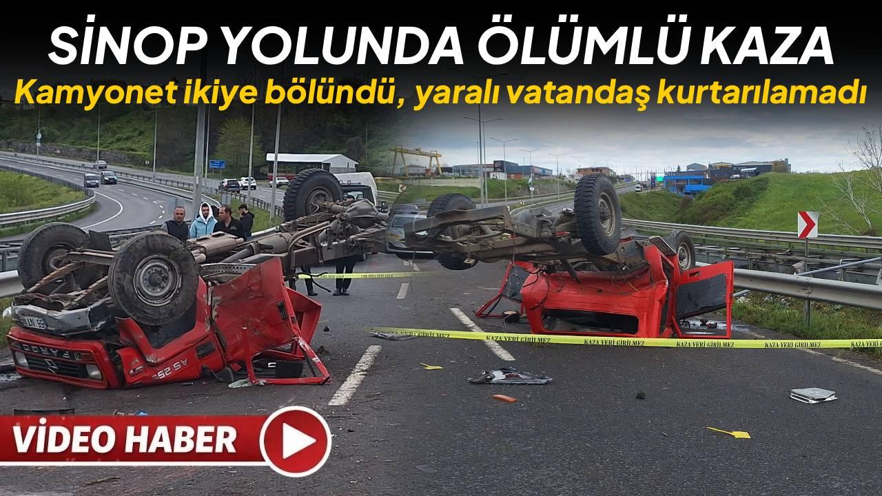 Kontrolden çıkan kamyonet bariyerlere çarptı: 1 ölü