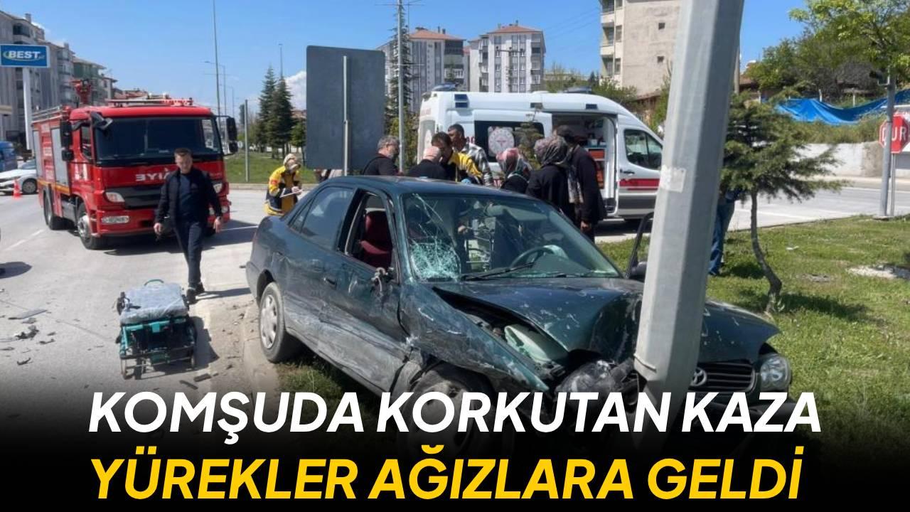Otomobil ile cip çarpıştı: 2 yaralı