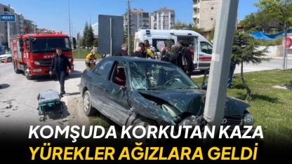 Otomobil ile cip çarpıştı: 2 yaralı