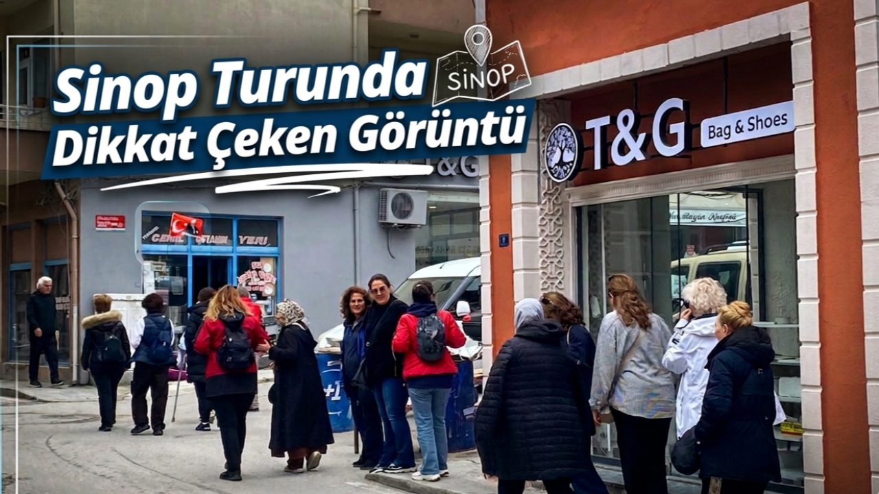 Sinop turunda dikkat çeken görüntü