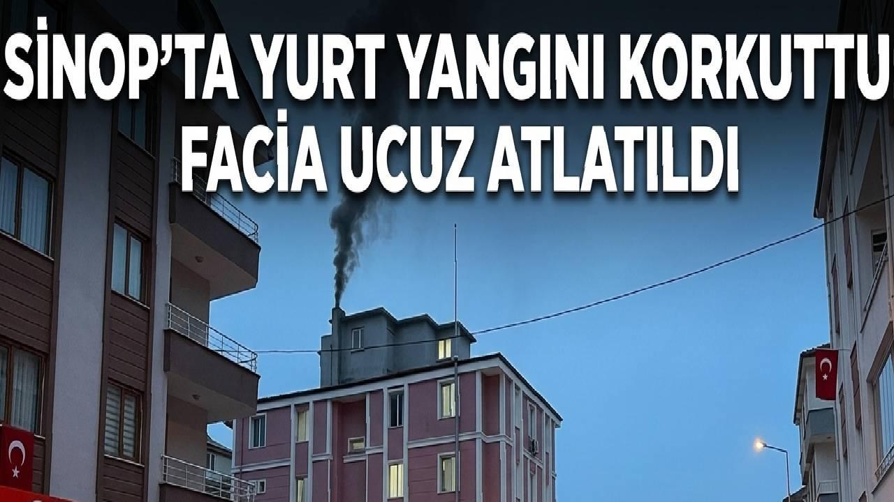 Kız yurdu yangın paniği