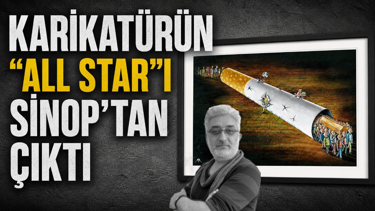Sinoplu karikatür sanatçısı zirveyi kimseye bırakmadı
