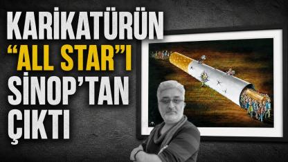 Sinoplu karikatür sanatçısı zirveyi kimseye bırakmadı