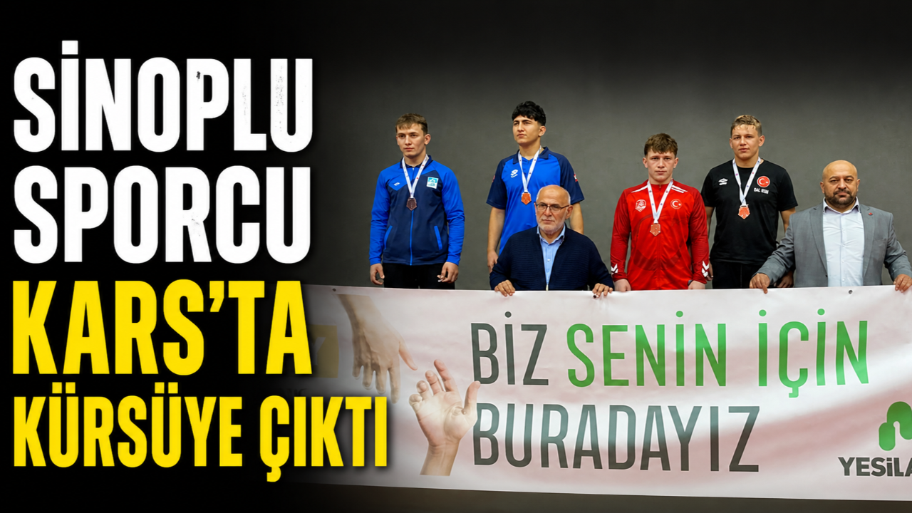 Sinoplu sporcu Kars’tan Türkiye derecesiyle döndü