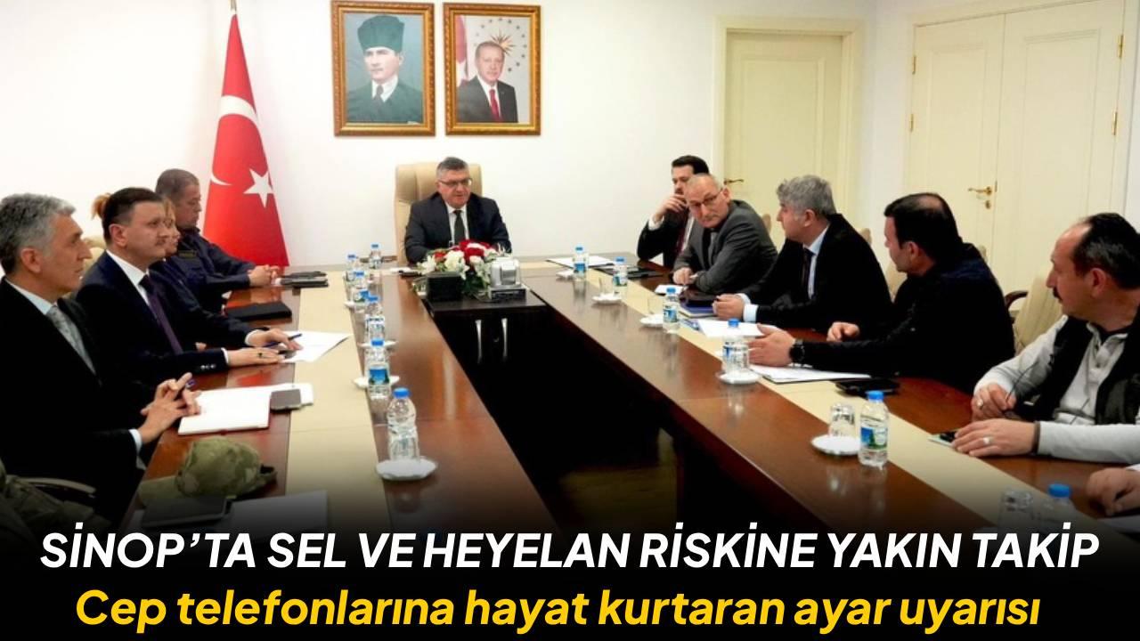 Sinop’ta afetlere karşı hazırlık toplantısı yapıldı