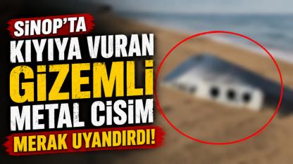 Sinop'ta deniz kıyısındaki cisim merak uyandırdı