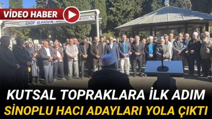 Sinop'ta hacı adayları dualarla uğurlandı