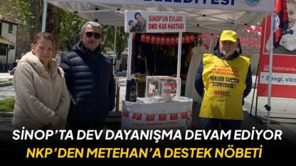 Sinop’ta Metehan bebek için destek nöbeti: NKP standı devraldı