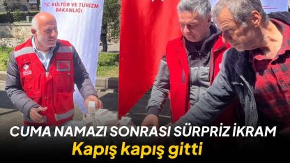 Sinop’ta Vakıf Haftası kapsamında lokum ikramı