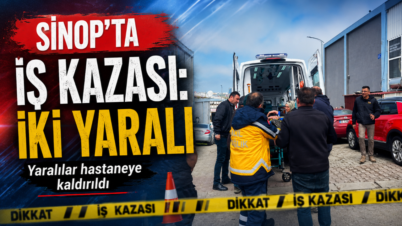 Sinop’ta yük asansörü koptu: İki yaralı