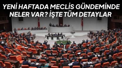 Yeni haftada Meclis gündeminde neler var? İşte tüm detaylar