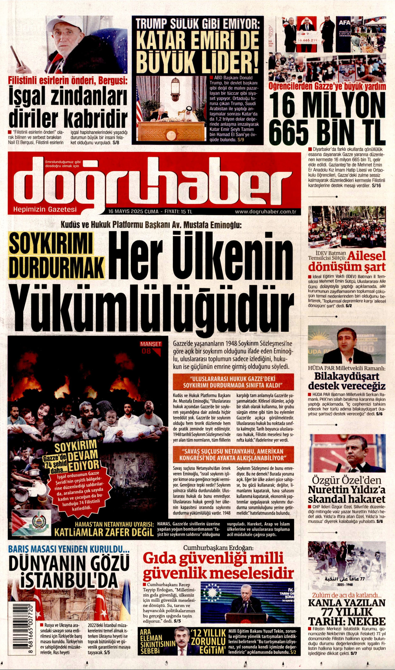 DOĞRU HABER Gazete Manşeti