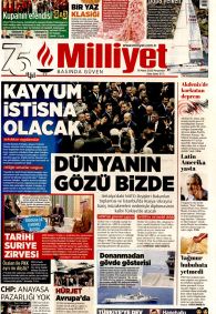 MİLLİYET Gazete Manşeti