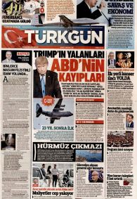 Türkgün Gazetesi Gazete Manşeti