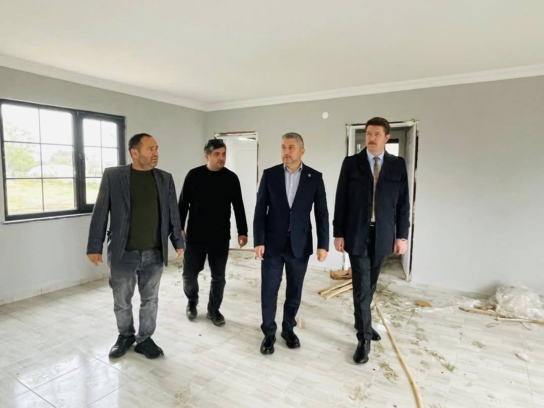 Başkan Yaman ve Müdür Köstek, Köy Yaşam Merkezi'ni inceledi