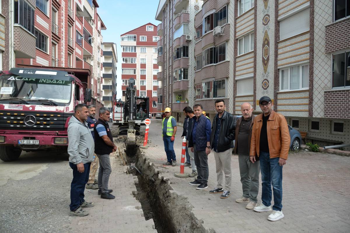 Türkeli’de 4. etap doğalgaz çalışmaları başladı