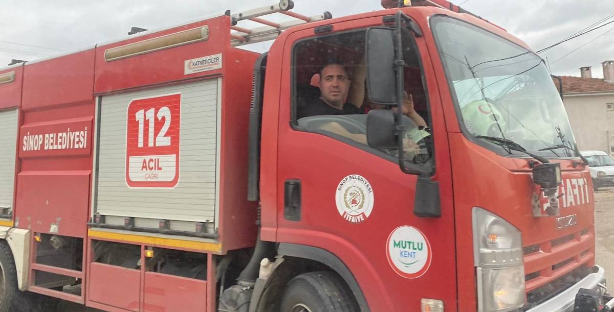 Sinop’ta elektrikli motosikletten çıkan yangın korkuttu