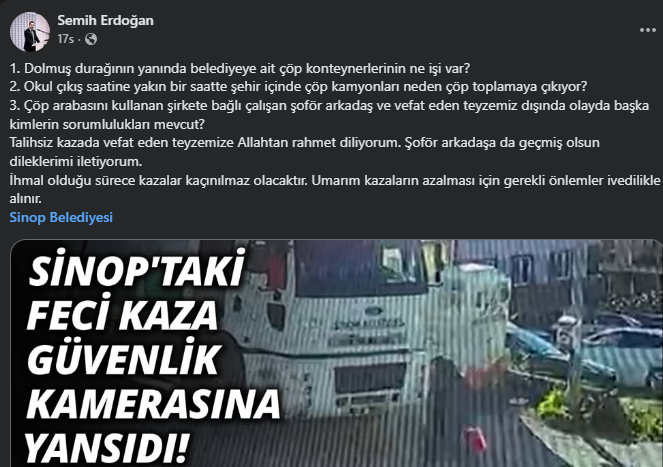 Sinop'u sarsan kaza: Başkan Erdoğan'dan yetkililere kritik sorular