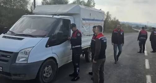Sinop'ta hayvan nakillerine Jandarmalı kontrol