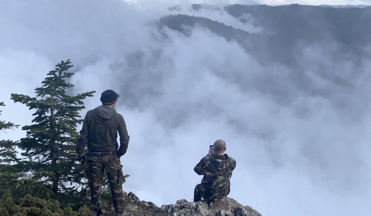 Sinop'ta doğaüstü anlar: Çatak Kanyonu sis denizine gömüldü