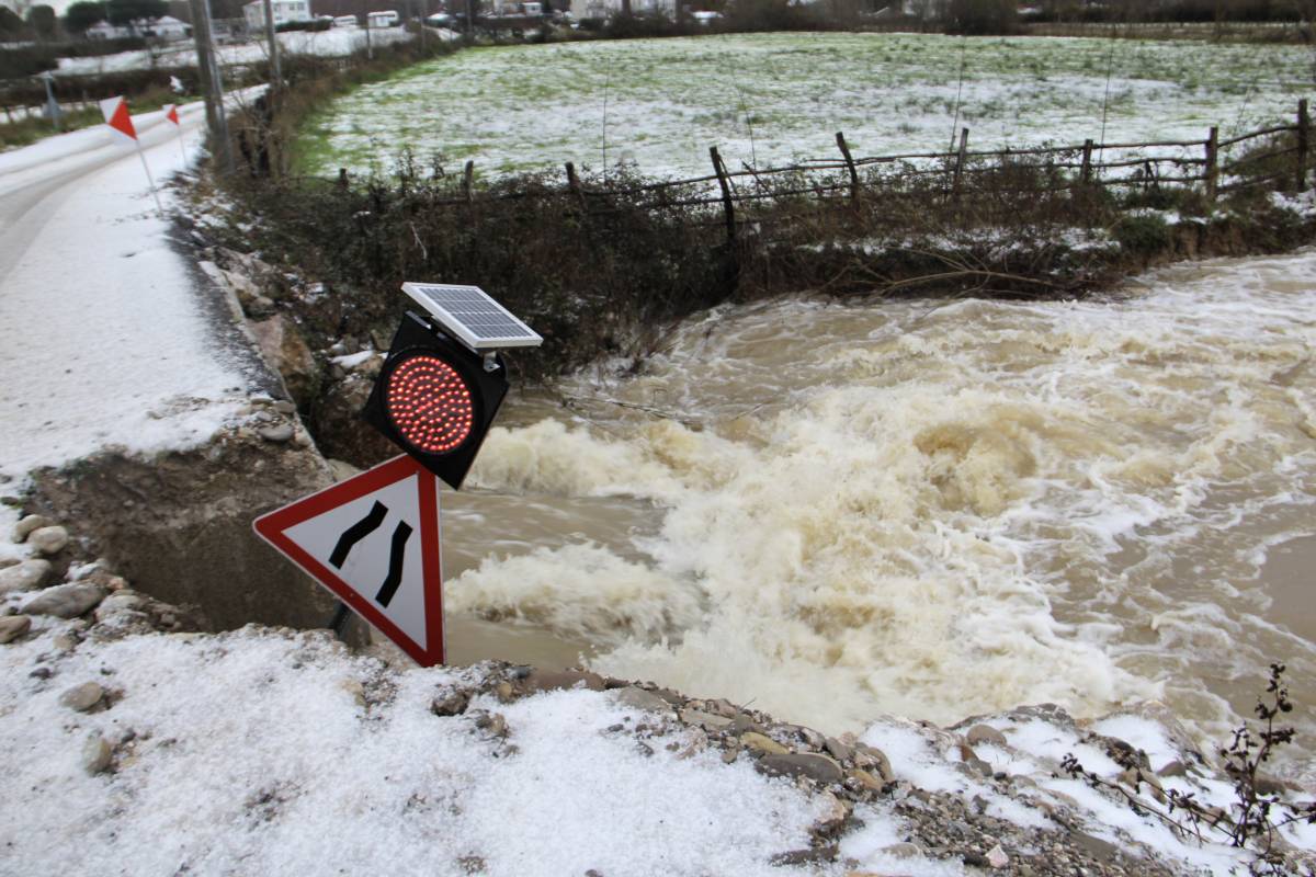 Sinop'ta tarım arazileri su altında kaldı