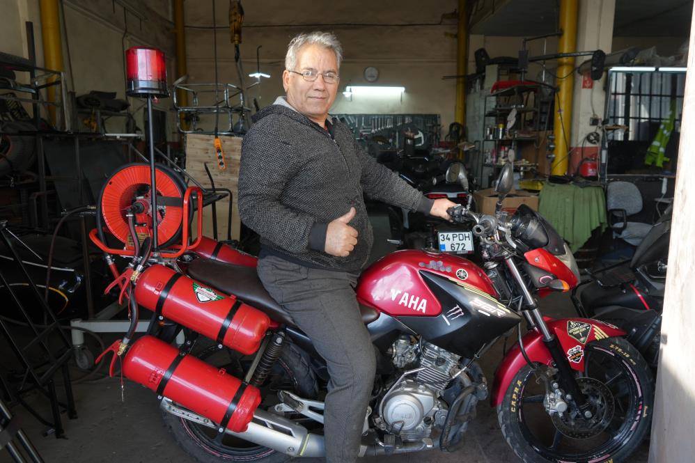 Vatandaşın geliştirdiği bu sistem yangını kıvılcım anında durduracak