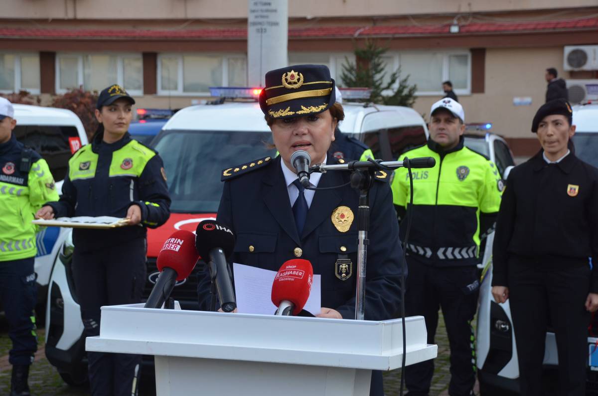 Sinop’ta emniyet ve jandarmaya 19 yeni araç tahsis edildi