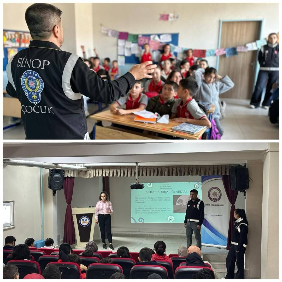 Sinop'ta öğrencilere güvenlik dersi