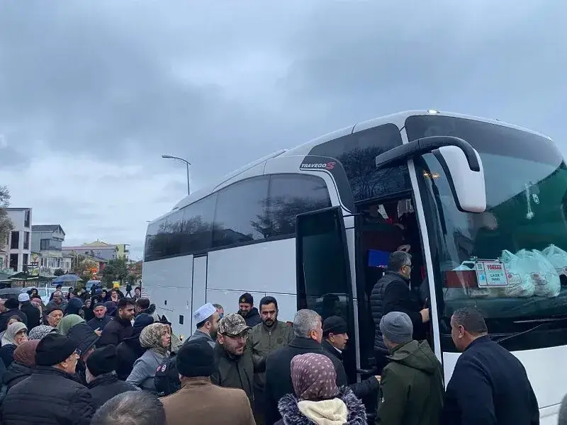 Kutsal topraklara dualarla uğurlandılar