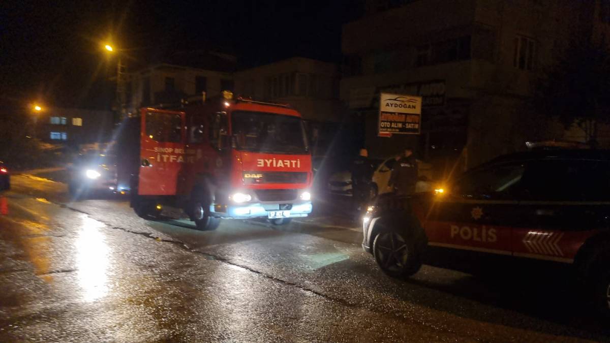 Sinop’ta kömürlük yangını korkuttu