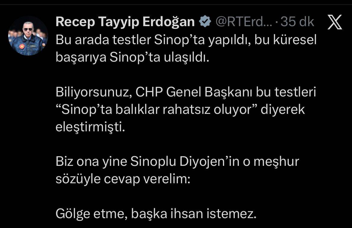 Erdoğan'dan Özgür Özel'e Kızılelma cevabı: ''Gölge etme başka ihsan istemez!''