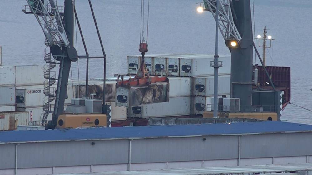 Karadeniz açıklarında Dron saldırısına uğramıştı! O gemi Samsun Limanı’na demirledi