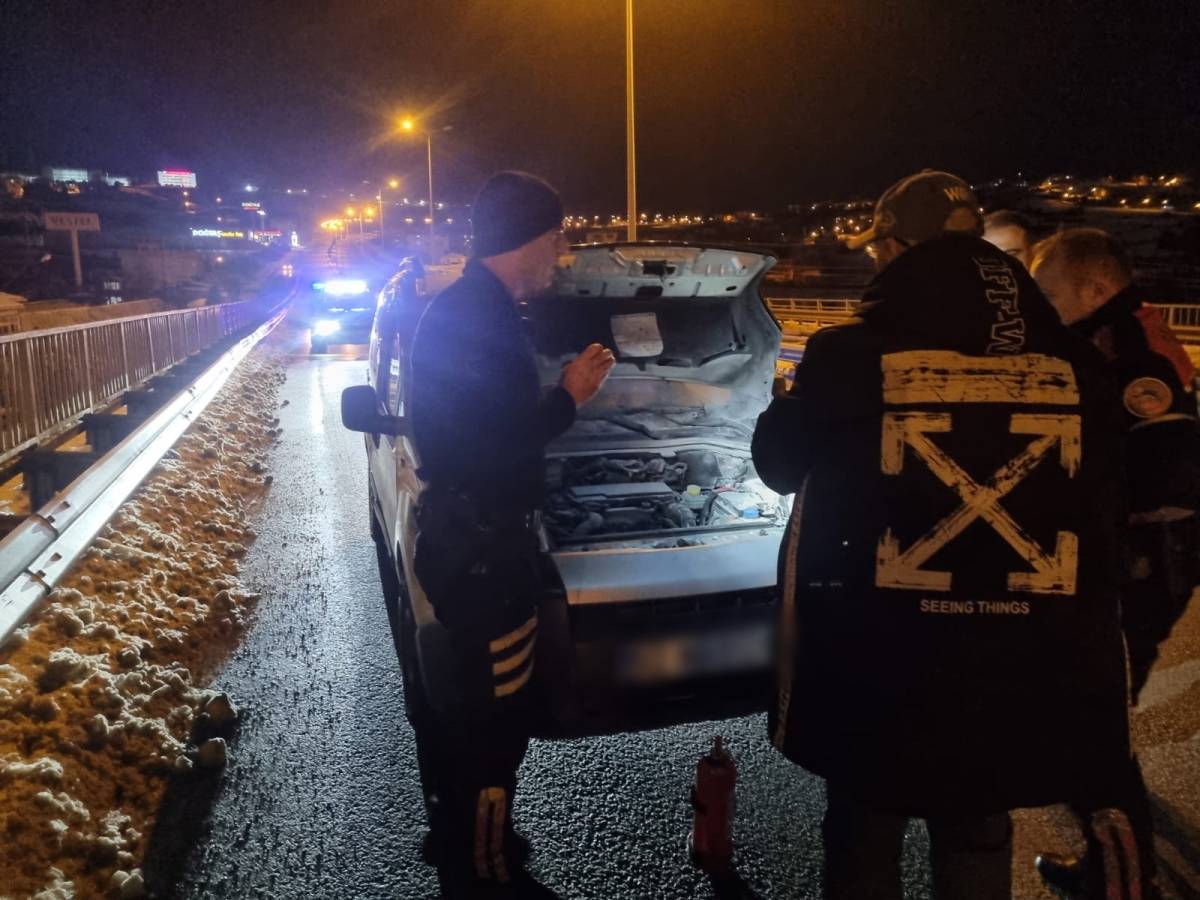 Sürücünün dikkati olası bir faciayı engelledi