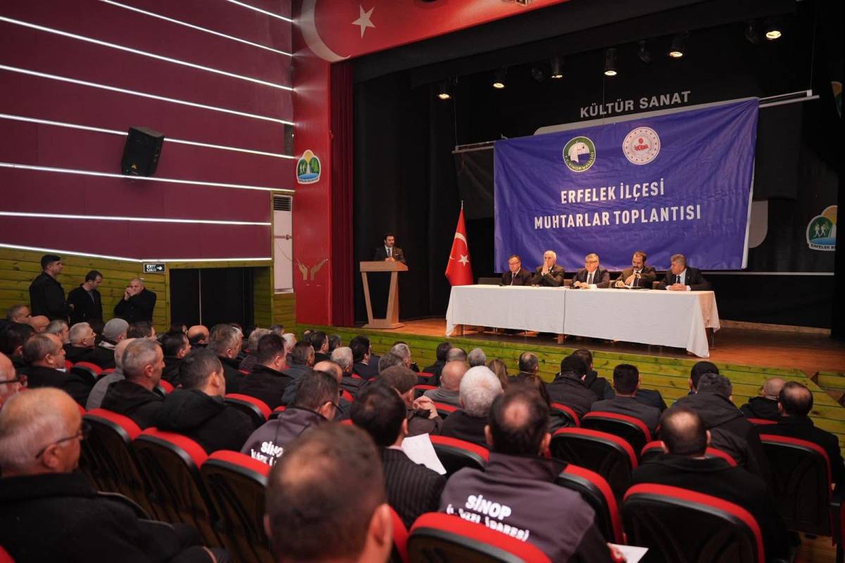 Erfelek’te Muhtarlar Toplantısı yapıldı