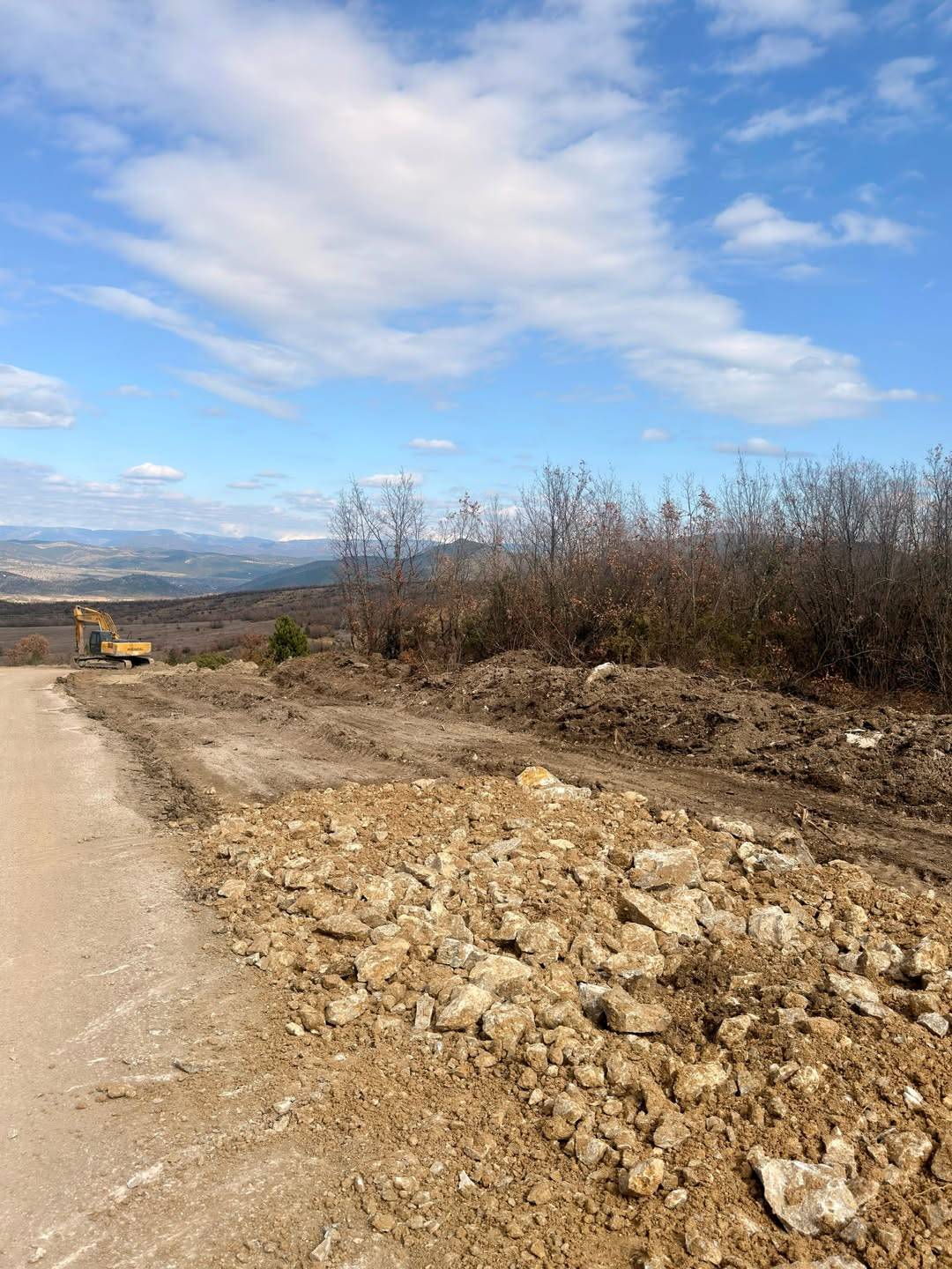 Grup yollarında genişletme çalışması başlatıldı