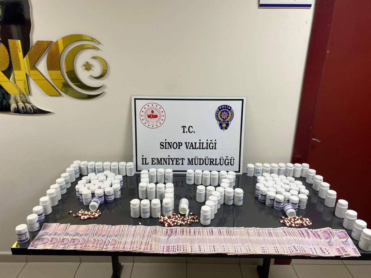 Sinop’ta 6 bin 245 uyuşturucu hap ele geçirildi