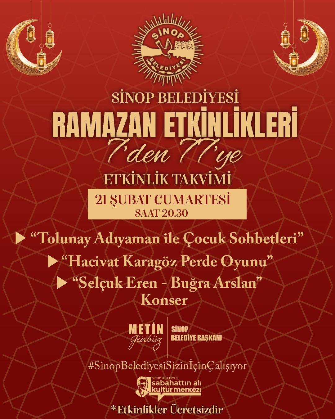 Sinop’ta Ramazan coşkusu: Belediye 