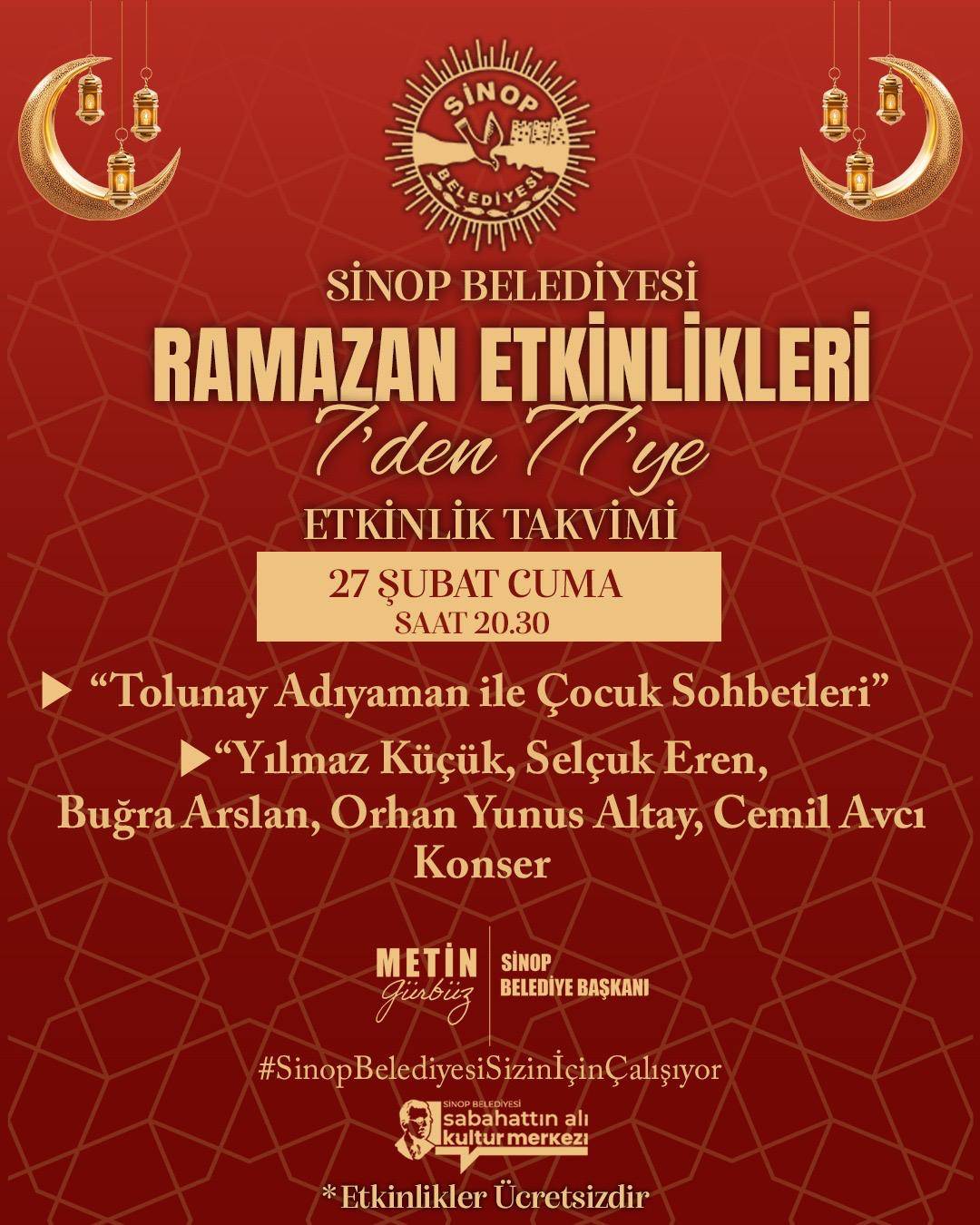 Sinop’ta Ramazan coşkusu: Belediye 