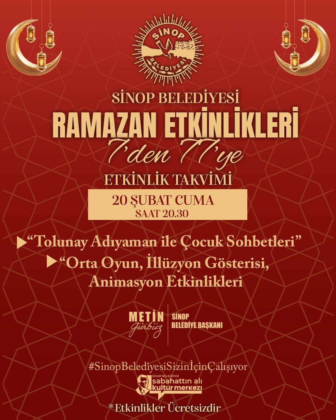 Sinop’ta Ramazan coşkusu: Belediye 