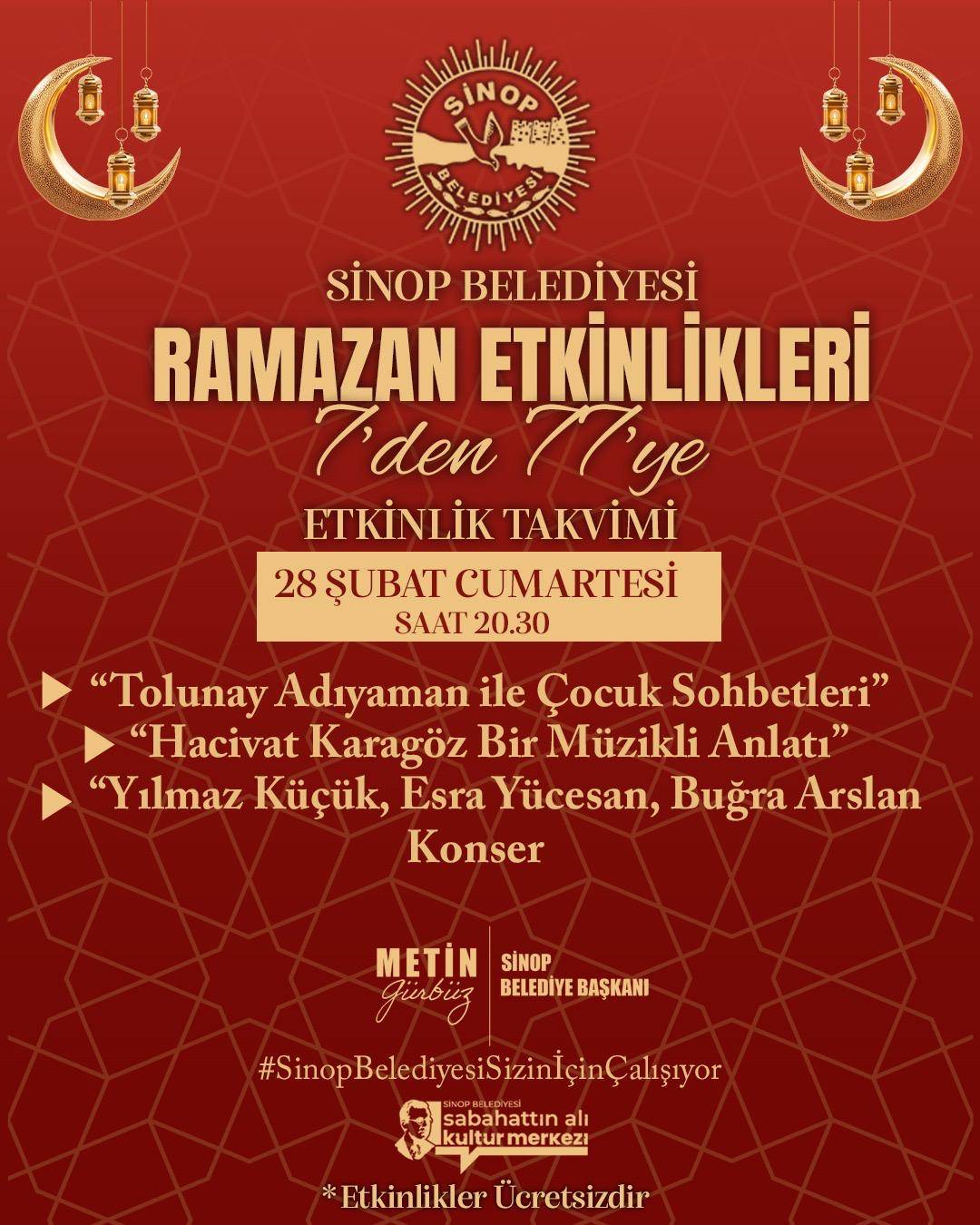 Sinop’ta Ramazan coşkusu: Belediye 