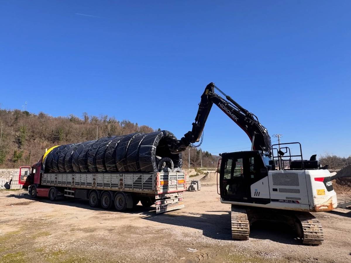 Erfelek'in doğal gaz hasreti bitiyor: İlk borular indi