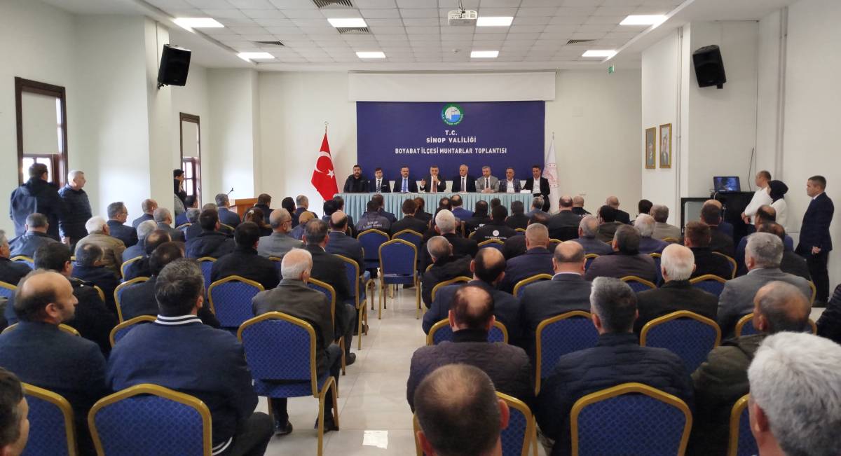 Boyabat'ta Muhtarlar Toplantısı gerçekleştirildi