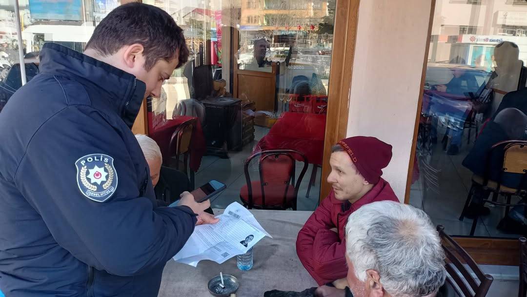 Polis sahaya indi: Erfelek’te polis denetimi