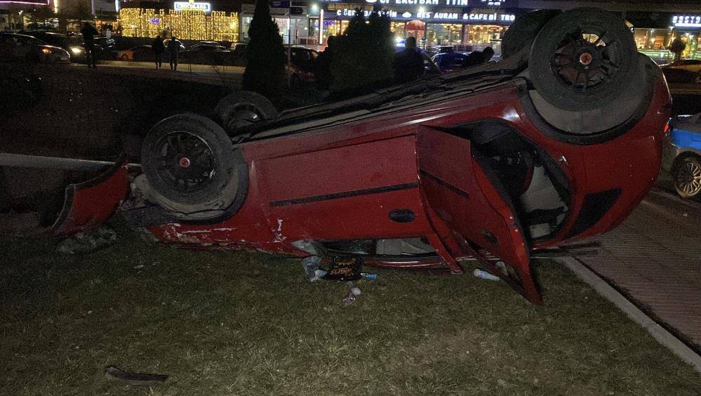 Otomobil takla attı: 1 yaralı