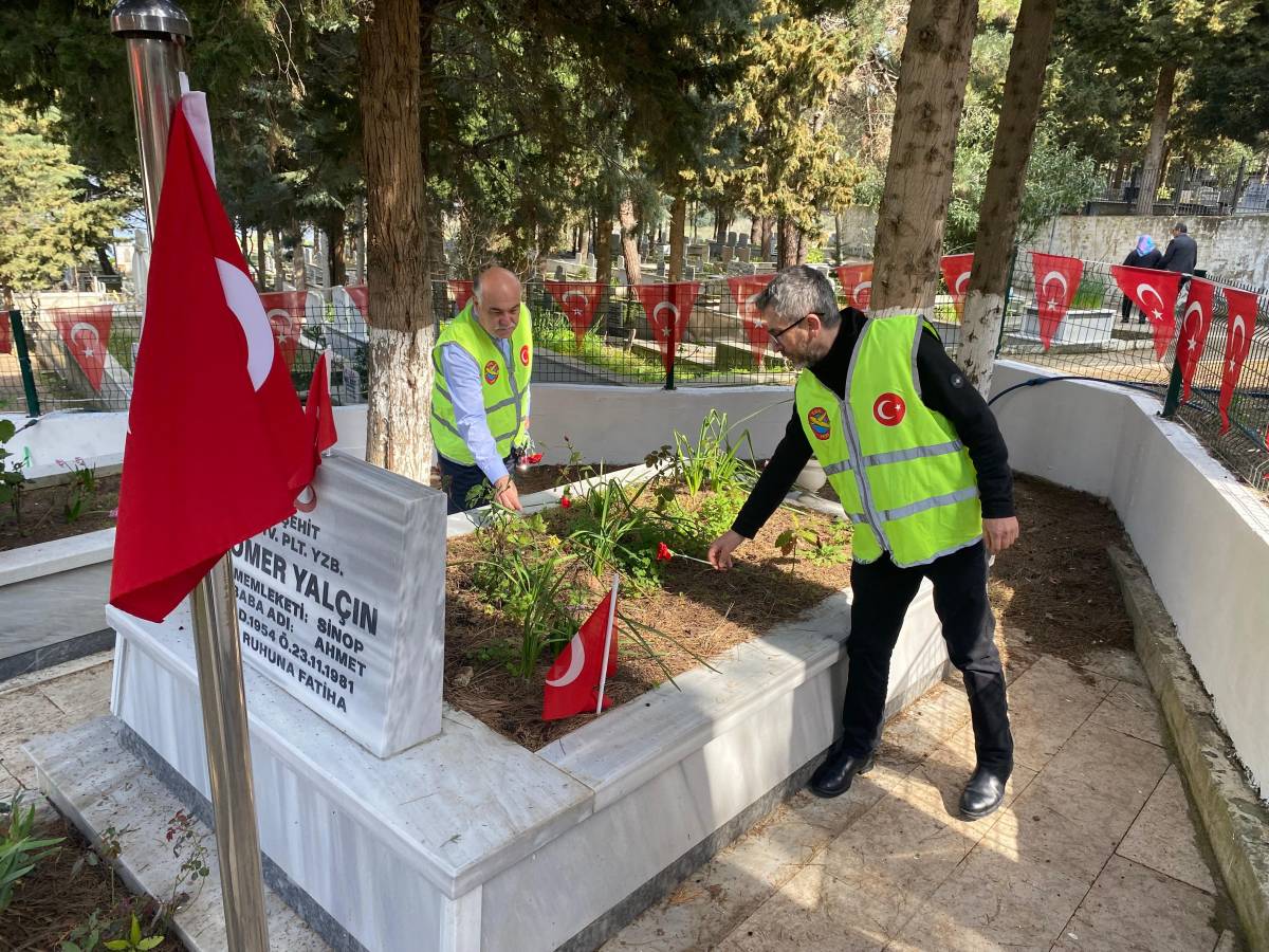 THK Sinop Şubesi’nden şehitlik ziyareti