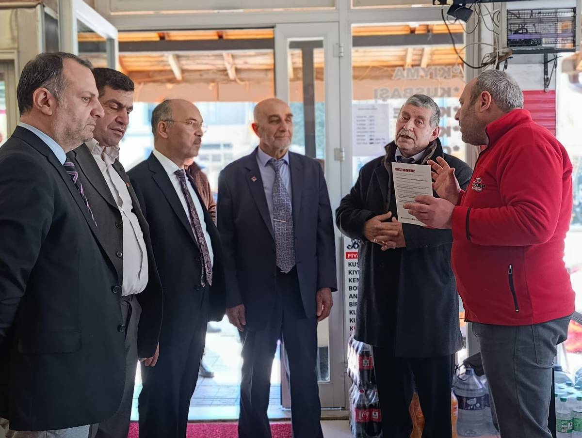 Saadet Partisi Erfelek Ve Gerze’de esnafın nabzını tuttu