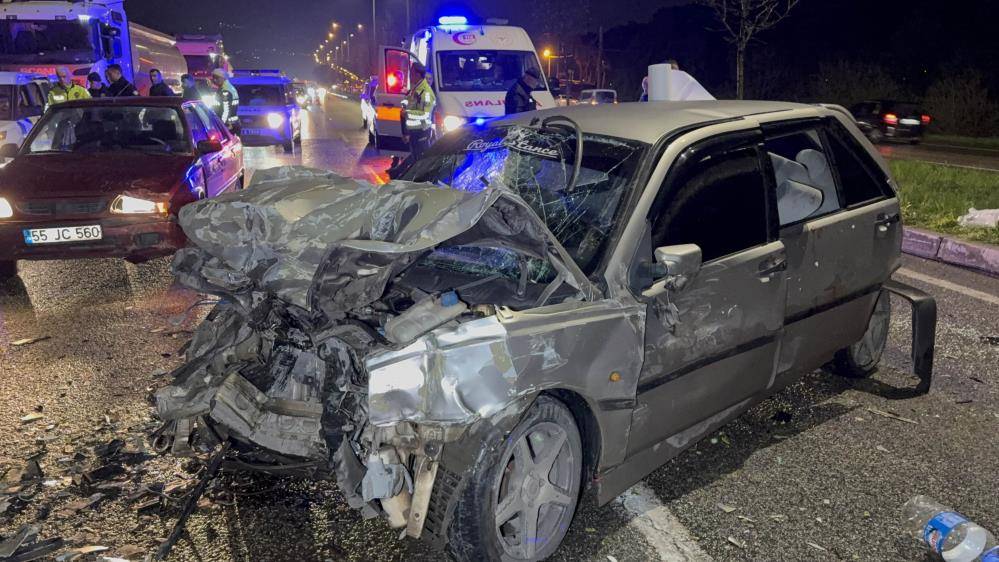Samsun'da zincirleme trafik kazası: 6 yaralı