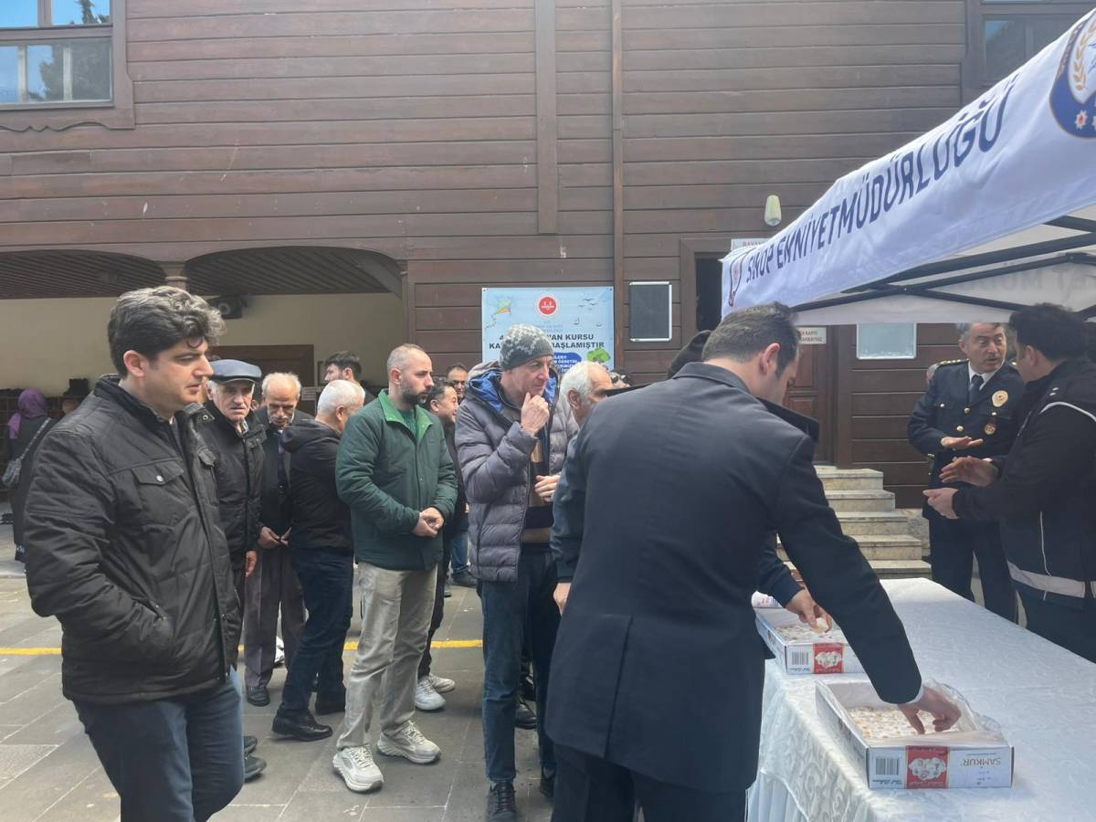 Sinop’ta Polis Haftası’nda şehitler İçin Mevlid-İ Şerif okutuldu